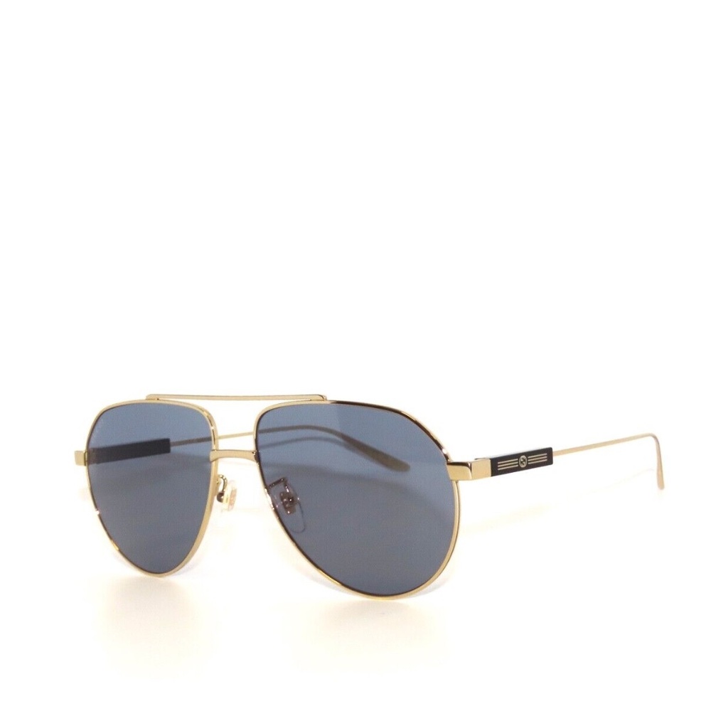 Gucci GG1311S 003 61 XL Gold Blue Sunglasses 1311 - Picture 1 of 5